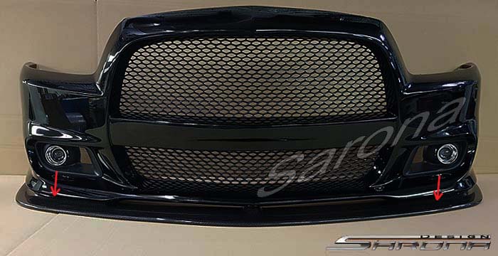 Custom Dodge Charger  Sedan Front Lip/Splitter (2011 - 2014) - $390.00 (Part #DG-028-FA)